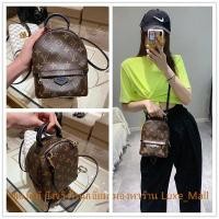 ราคา LV Louis Vuitton กระเป๋าผู้หญิง PALM SPRINGS กระเป๋าเป้สะพายหลังมือถือกระเป๋านักเรียนขนาดเล็ก M44873 กระเป๋านักเรียน (28056588393)