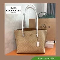 ราคา กระเป๋า COACH F1665 MOLLIE TOTE IN SIGNATURE CANVAS (8896746093)