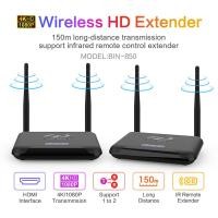 ราคา เครื่องส่งสัญญาณและตัวรับสัญญาณ HDMI ไร้สาย 4K@30Hz HD Wireless HDMI Extender รองรับเสียงวิดีโอสตรีมมิ่ง 2.4G / 5G จากแล็ปท็อป PC โทรศัพท์ HDTV โปรเจคเตอร์สําหรับโฮมเธียเตอร์, Conferen (26853686380)
