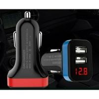 ราคา วัดโวลท์ดิจิตอล ที่ชาร์จแบตในรถ2ช่อง12V/24V (1496840322)