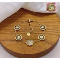 ราคา สร้อยข้อมือTory Burch สเตนเลสสตีลสีทอง (9027262709)