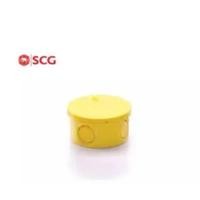 ราคา SCG กล่องพักสายไฟ ตราช้าง แบบกลม กล่องพักสายไฟกลม 15-18-20 (27262806250)