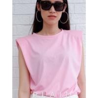 ราคา F001⁣⁣⁣⁣⁣⁣⁣-เสื้อไหล่ตั้ง -อก 43" ผ้าคอตตอน 100% ตัดเย็บในโรงงานไทย (5642773422)