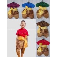 ราคา ชุดผ้าไทยราชปะแตน แขนสั้น เด็กชาย (27355741597)