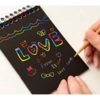 ราคา สมุดวาดภาพสีรุ้ง วาดเขียน กระดาษดำ DBA189 (4172967600)