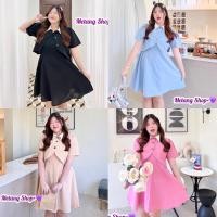 ราคา MT106 ชุดเซ็ท2ชุดไซส์ใหญ่ ได้2ชิ้น เดรสสั้นสายเดี่ยว+เสื้อคลุมแต่งปกเซิ้ต ชุดคุณหนู ชุดแฟชั่นสาวอวบ (27873905835)