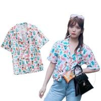 ราคา เสื้อเชิ้ตฮาวาย ทรง Vintage สไตล์เกาหลี คอปกฮาวาย (1919543305)