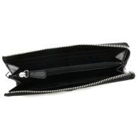 ราคา ส่งต่อกระเป๋าสตางค์ COACH แท้ กระเป๋าสตางค์ใบยาวซิป Coated canvas สีดำ​ มือสองสภาพสวย (18071979044)