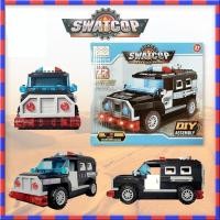 ราคา mei113311 ของเล่น ตัวต่อรถตำรวจ 89-101B ตัวต่อรถตำรวจ รถตำรวจเลโก้ ของเล่นเด็ก (19006594043)