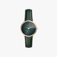 ราคา Fossil นาฬิกาข้อมือผู้หญิง Fossil Prismatic Galaxy Three-Hand Green Leather Watch Green รุ่น ES4730 (10207883518)