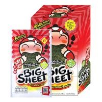 ราคา เถ้าแก่น้อย บิ๊กชีท สาหร่ายทอดแผ่น รสเผ็ด 3.2 ก. x 12 TAOKAENOI Big Sheet Seaweed Spicy 3.2 g x 12 (20686683808)