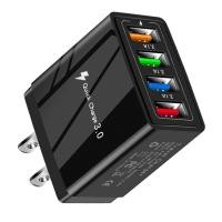 ราคา ปลั๊กชาร์จ USB 4 พอร์ต ฐานอะแดปเตอร์ USB แบบเปลี่ยน สําหรับโทรศัพท์ บล็อกชาร์จ USB (10720174249)