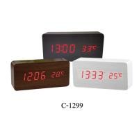ราคา 907นาฬิกาดิจิตอลตั้งโต๊ะลายไม้ Digital LED Wooden Alarm Clock บอกเวลา บอกวันเดือนปี ตั้งปลุก และวัดอุณหภูมิได้ ฟังค์ชั่น (4807183247)