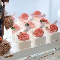 ราคา [Sweethearty] ใหม่ ถ้วยพลาสติกใส ทรงสี่เหลี่ยม ขนาดเล็ก สําหรับใส่ขนมหวาน ไอศกรีม พาราฟิต 10 ชิ้น (24376198062)