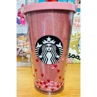 ราคา แก้วพลาสติก Starbucks ✔️ คอลเลคชั่น วาเลนไทน์ ❤️ glitter วิ้งๆ ✨✨ (27725131134)