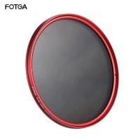 ราคา FOTGA 58mm 62mm 67mm 72mm 77mm 82mm Slim ND Fader Variable Filter Neutral Density ND2 to ND400 Red for Canon Nikon DSLR (26070294678)