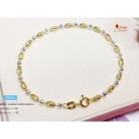 ราคา สร้อยข้อมือเงินแท้ 92.5% สร้อย 2 กษัตริย์ ลายเม็ดปะคำสลับบอลตัดลาย สร้อยสวย เล่นแสงดี หนักครึ่งสลึง (งานอิตาลี) TH0151 (341881228)