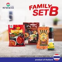 ราคา Family SetB ซอสหม่าล่า(100กรัม) ซุปชาบู(100กรัม) ซอสงา(150กรัม) น้ำจิ้มพอนสึ(190ml)SUNSAUCE(ซันซอส) (25220259157)