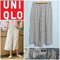 ราคา กางเกง Uniqlo relaco 3/4 ผ้าเรย่อน มือสอง size M (14899005897)