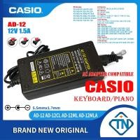 ราคา 12V 1.5A AD-12 อะแดปเตอร์ AC สําหรับ Casio PX-400 400R PX-410 410R PX-500 500L PX-555 555R PX-800 WK-8000 คีย์บอร์ดเปียโนอิเล็กทรอนิกส์แหล่งจ่ายไฟ (24836253459)
