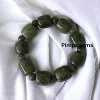 ราคา สร้อยข้อมือหยกพม่าแท้ ข้อมือหยกยืด กำไลหยกเขียว กำไลหินมงคล (24274108832)