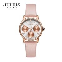 ราคา Julius นาฬิกาแฟชั่นเกาหลีของแท้ % ประกันศูนย์ไทย นาฬิกาข้อมือผู้หญิง สายหนัง รุ่น Js-023 (3219865146)