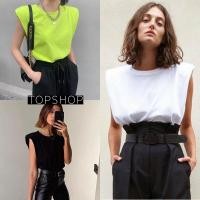 ราคา Topshop เสื้อยืดผู้หญิงแขนกุดไหล่ TOPSHOP ป้าย TOPSHOP (19580155400)