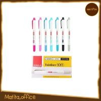 ราคา ขายส่ง !! ปากกาไฮไลท์ ปากกาเน้นข้อความ Dong-A Twinliner Soft มี 2 หัว ปากกาเมจิก พร้อมส่ง ปากกาไฮไลท์ราคาส่ง (3544856026)