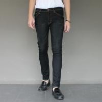 ราคา Zebra Jeans กางเกงยีนส์ชายขาเดฟฟอกลายหนวดสีสนิมดำ (ไซต์ 28-36) (2048906067)