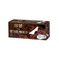 ราคา ขนมเกาหลี 몽쉘 카카오케이크 เค้กช็อกโกแลตสอดไส้ครีม Lotte Mon Cher Cream Cake Cacao 192g (10629773990)