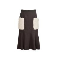 ราคา [ส่งฟรี] Senada AW2017 Wool Mermaid Skirt (25336903155)