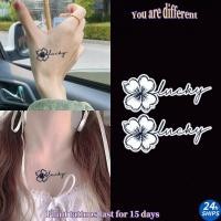 ราคา สีดําดอกพีชลายสักสาวเซ็กซี่ข้อมือพืชสักสติกเกอร์รอยสักกันน้ํายาวนาน15วันสติกเกอร์ผิวชั่วคราวสักปลอม (29025607324)