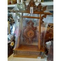 ราคา เสานาฬิกาไม้แท้ตั้งโต๊ะ นาฬิกาโบราณ ลายไทย (25462737236)