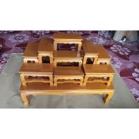 ราคา โต๊ะหมู่บูชา หมู่ 9 หน้า 4 ไม้สักแท้ทั้งชุด (2004351315)