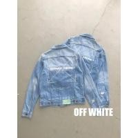 ราคา Off-white jeans Jacket - Slim Denim Jacket สีฟ้า (25179603825)