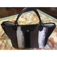 ราคา USED Longchamp cabas ผ้าแคนวาส (2595892839)