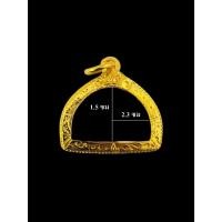 ราคา กรอบพระ งานพับหลังตะกรุด งานขึ้นมือ กรอบทองอิตาลี ขนาดวัดจอ 2.3*1.5 ซม. (24818673219)