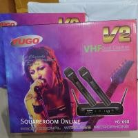 ราคา *พร้อมส่ง* YUGO ไมค์ลอยคู่ ไมโครโฟนไร้สาย VHF รุ่น YG-668 - V2 (5170688125)