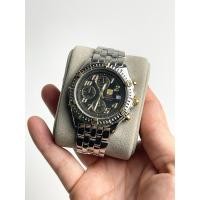 ราคา ELGIN Chronograph “ตัวเรือนสแตนเลสสตีล ระบบโครโนกราฟ มีหน้าต่างระบุวันที่ หน้าปัดดำทอง (27218032856)