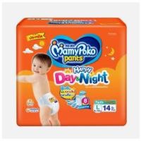 ราคา MAMY POKO กางเกงผ้าอ้อมเด็ก DAY&NIGHT Size L จำนวน 14 ชิ้น (3555864159)