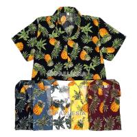 ราคา เสื้อสงกรานต์ลายสับปะรด 6สี 7ไซส์ S M L XL XXL 3XL 4XL Hawaiian Shirt HW292 (19376011497)