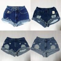 ราคา กางเกงยีนส์ขาสั้นเอวสูงงานป้าย (23625165757)