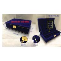 ราคา กล่องใส่พระกำมะหยี่คิ้วทอง 2 ชั้น 36 ช่อง สีน้ำเงินฟ้า (24712466895)