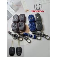 ราคา ซองหนังแท้ใส่ กุญแจรีโมทรถยนต์ Honda Accord,City,HR-V,CR-V,BR-V,JAZZ, Brio 2-3 ปุ่ม รุ่นโลโก้ H แดง (20555705194)