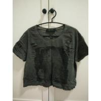 ราคา เสื้อยืดครอปcps มือสองสภาพดีใหม่มาก สีเทาเข้ม (2151836693)