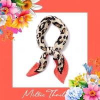 ราคา ผ้าพันคออัดพลีทลายเสือ By Millie Thailand (25016829915)