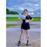 ราคา เสื้อสาวอวบทูโทนสายฝ (10551845923)