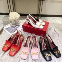 ราคา Valentino รองเท้าส้นสูง หัวเหลี่ยม สไตล์เรโทร แฟชั่นสําหรับผู้หญิง (23790046410)