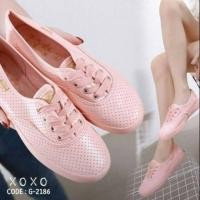 ราคา รองเท้าผ้าใบสีชมพูสไตล์keds (7819343745)