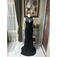 ราคา ชุดราตรียาวซีทรูปักเพชรเหลี่ยม(ไซส์ M L)สีดำ#มือสอง (26020512838)